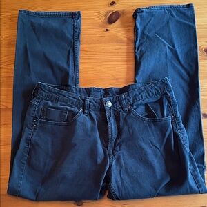 Buffalo David Bitton Dark Blue Straight Pants, Size 34x30